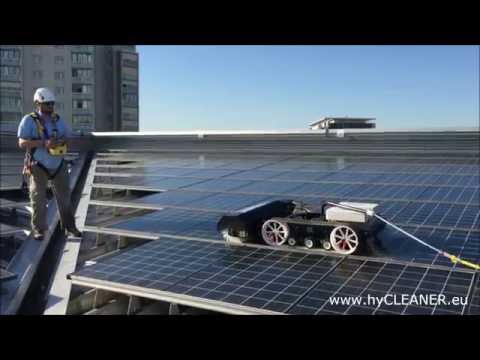Solar- und Glasdachreinigung mit hyCLEANER® black SOLAR – eine Maschine viele Anwendungen