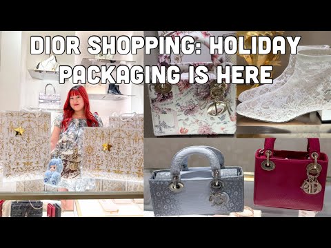 Dior Shopping🛍️ Dior Holiday Packaging, New Dior Shoes, Lady Dior, Lady D-Joy, Dior RTW