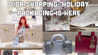 Dior Shopping🛍️ Dior Holiday Packaging, New Dior Shoes, Lady Dior, Lady D-Joy, Dior RTW