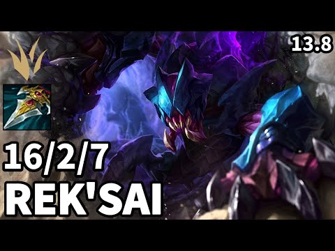 Rek'Sai Jungle vs Karthus - KR Master  | Patch 13.8