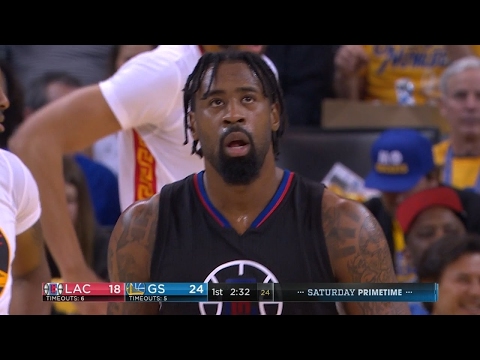 DeAndre Jordan Dunk And-One | Clippers vs Warriors | January 28, 2017 | 2016-17 NBA Season