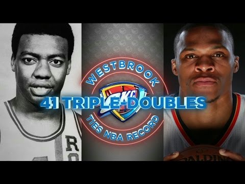 HISTORIC 41 TRIPLE DOUBLES! RUSSELL WESTBROOK TIES THE BIG O!! THUNDER VS BUCKS 4/4/17