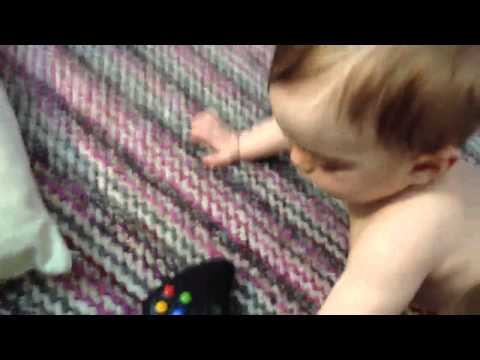 Seamus plays imaginary Xbox