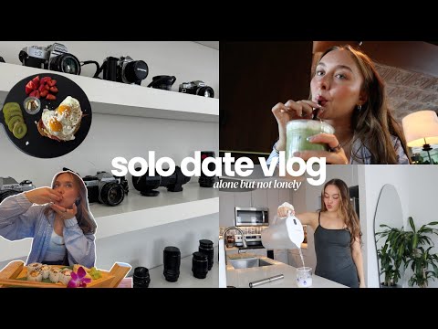 solo date vlog: how to spend a day alone & romanticize your life