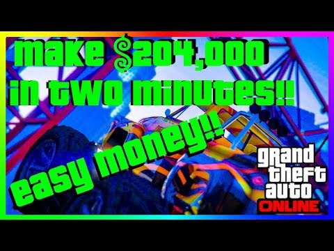 EASY MONEY!! Make $204,000 IN 2 MINUTES IN GTAOnline!!! (Time Trial)