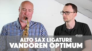 Video thumbnail for Vandoren Optimum Alto Saxophone Ligature Review by dawkesmusic