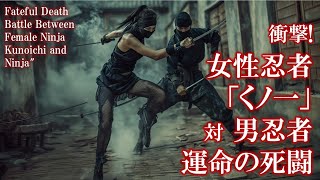 衝撃！女性忍者くノ一対忍者の運命の死闘: Fateful Death Battle Between Female Ninja Kunoichi and Ninja
