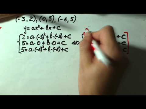 quadratic function from 3 points.wmv
