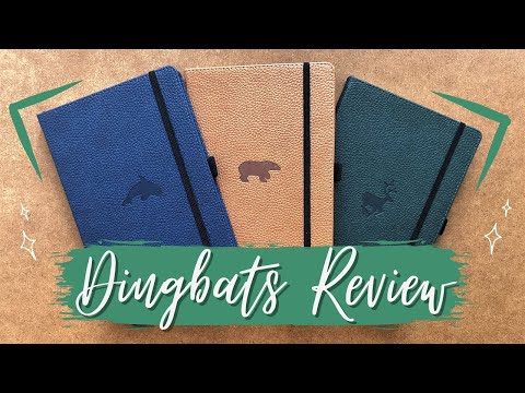 DINGBATS Notebook REVIEW | Bullet Journal Review | deutsch