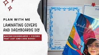 Plan With Me | Laminating Covers + Dashboards DIY