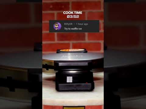 “Try to waffle ice”🧊 - Will it Waffle? | Foodies #shorts