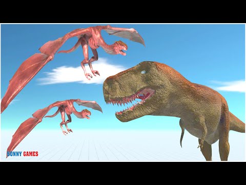 T Rex vs Wyvern - Animal Revolt Battle Simulator
