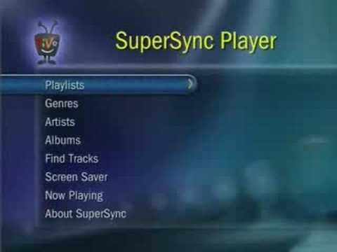 Access your MP3s on your Tivo with SuperSync