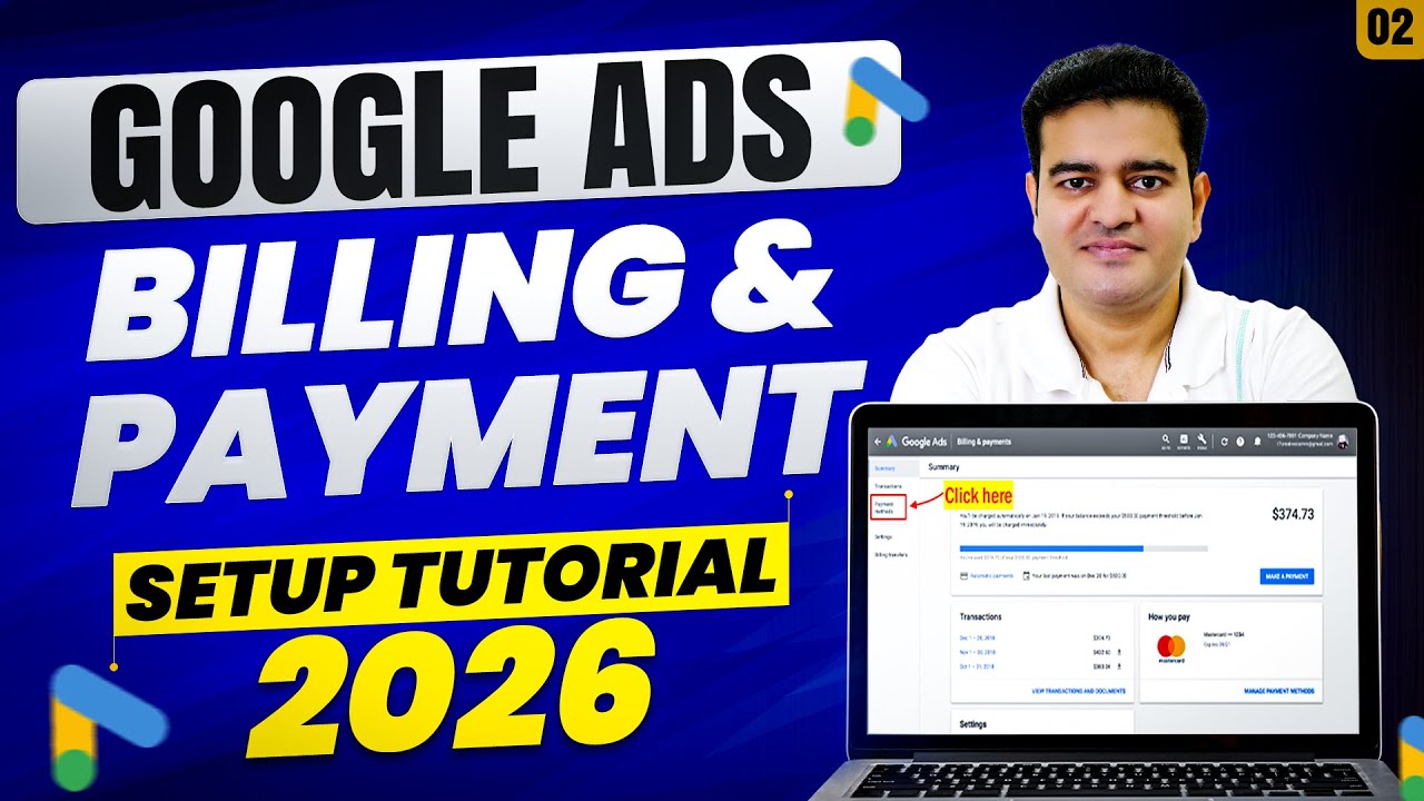 Google Ads Billing and Payment Method Stetup Tutorial 2026 | #googleadscourse #googleads2026