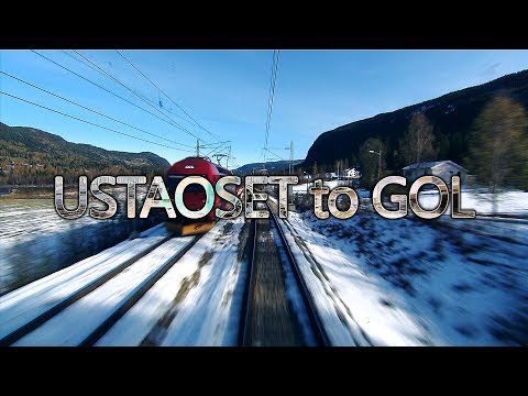 Drivers Eye View from Ustaoset to Gol in Norway Timelapse