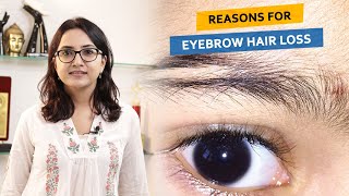 Reasons for #eyebrow hair loss! | Dr. Deepika Lunawat