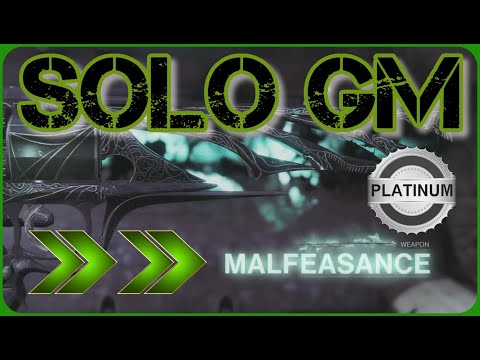 MALFEASANCE: Solo GM/Grandmaster Nightfall (PLATINUM) Warden Of Nothing (NO ANARCHY) - Warlock
