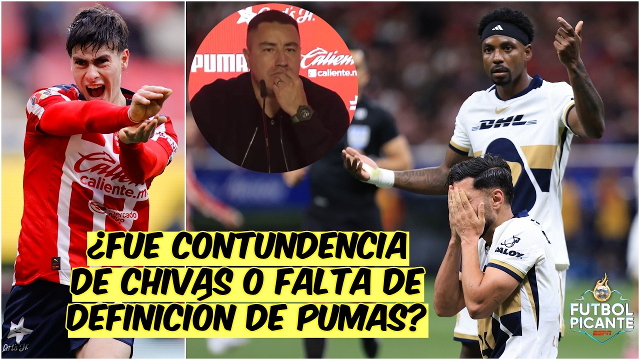 PUMAS PERDONÓ y LA HORMIGA NO. CHIVAS demostró por qué es superlíder del CLAUSURA | Futbol Picante