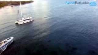 preview picture of video 'Aerial footage of the launch of the International Fishing Tournament from Port St Charles, Barbados'