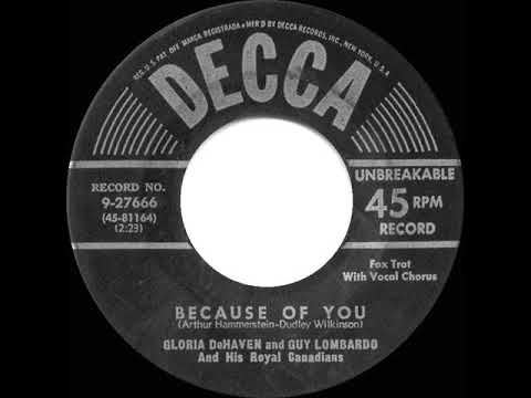 1951 HITS ARCHIVE: Because Of You - Gloria DeHaven & Guy Lombardo