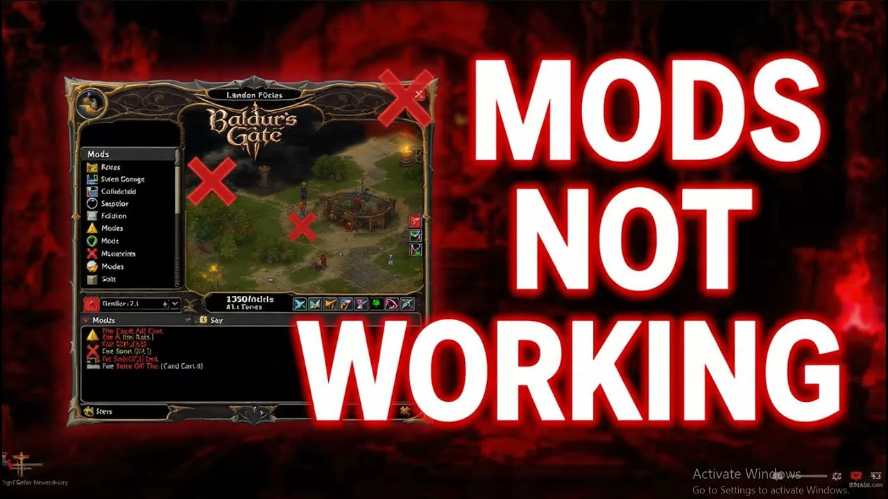 How to Fix Mods Not Working in Baldur’s Gate 3