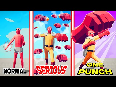 EVOLUTION OF SERIOUS PUNCH of SAITAMA ( ANIME )| TABS - Totally Accurate Battle Simulator