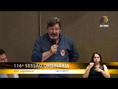 116ª Ordinária (14/11/17) - PDL 21/17 - Ver. Elói Frizzo
