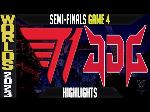 T1 vs JDG Highlights Game 4 | S13 Worlds 2023 Semi-finals | T1 vs JD Gaming G4