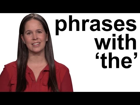 English Phrases with THE -- Shortcuts for the TH Sounds