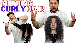 HOW TO CUT CURLY HAIR LAYERS - FULL STEP BY STEP
