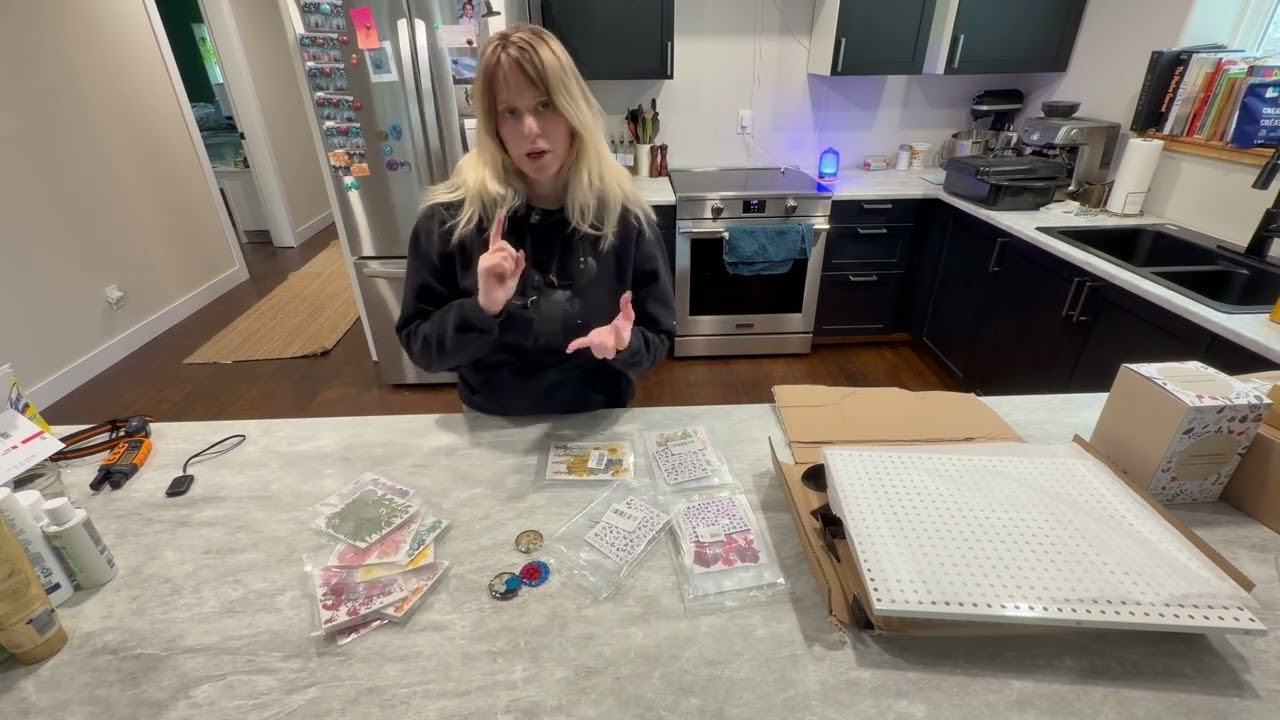 Unboxing- Dried Pressed Flowers with Butterfly Stickers