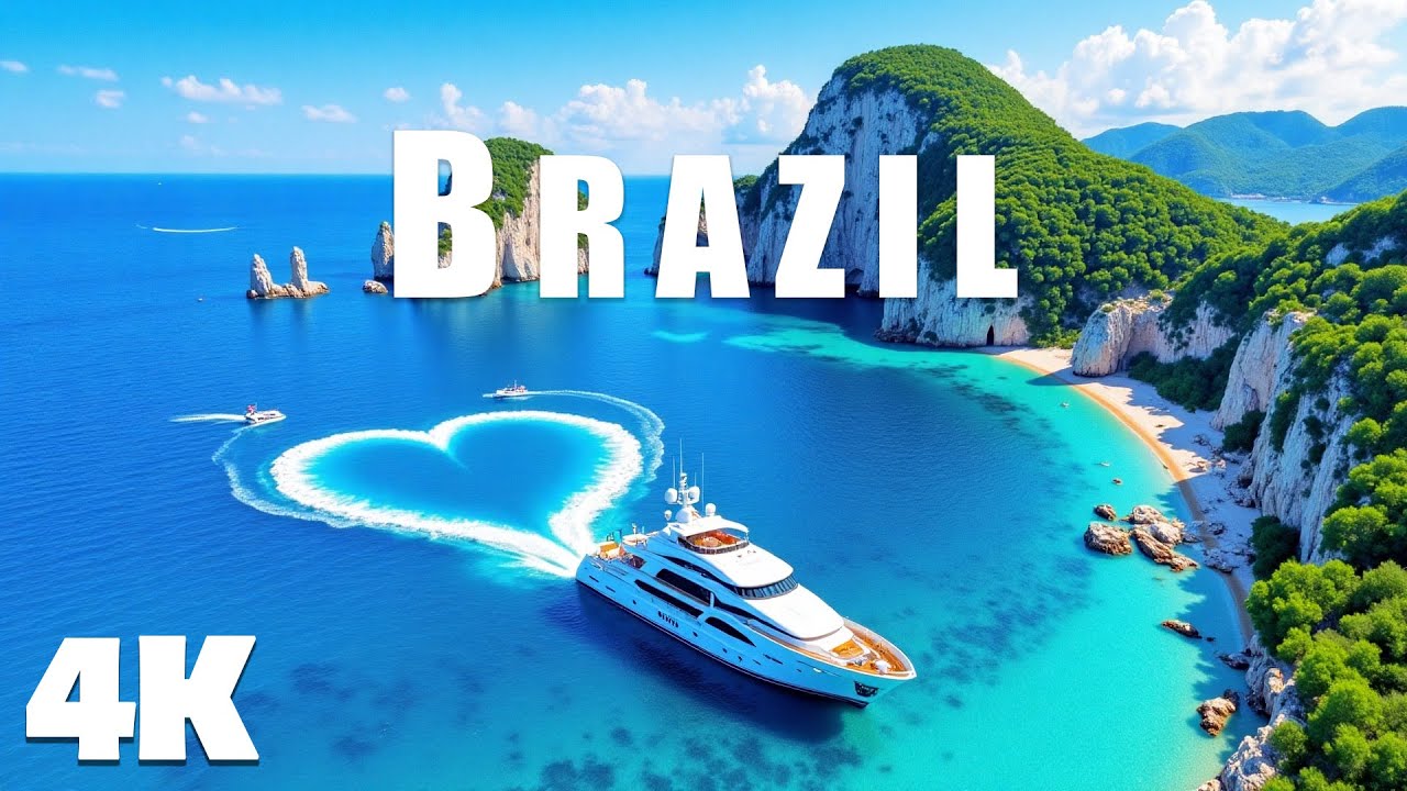 BRAZIL 4K - Incredible Scenes, Tropical Paradise & Iconic Landscape with with Deep House Chill Music