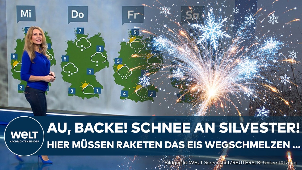 WETTER AN SILVESTER: Schneeanflug im Osten! Hier müssen Raketen kurz über den Gefrierpunkt starten