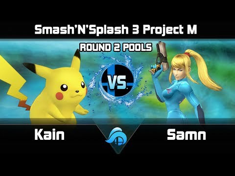 Smash n Splash 3 Project M Round 2 Pools - Kain (Pikachu/Samus) vs. Samn (ZSS)