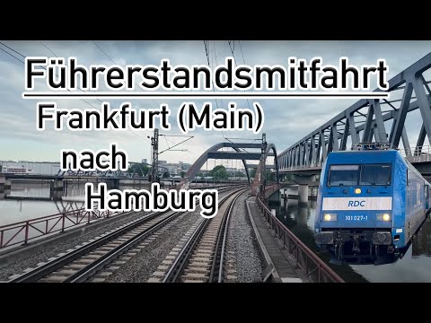 Autoreisezug | (Lörrach (b.Basel) - ) Frankfurt - Hamburg | BR 101 | Führerstandsmitfahrt