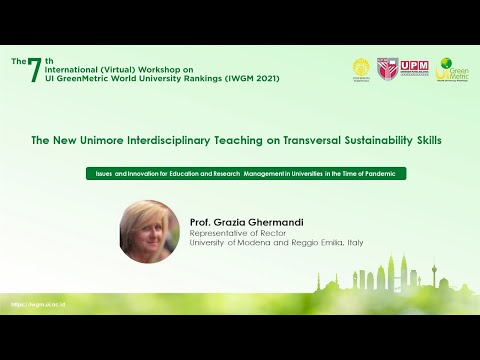 Prof. Grazia Ghermandi, Representative of Rector, University of Modena and Reggio Emilia, Italy