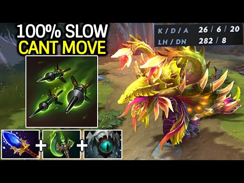Venomancer 100% Slow – Can’t Move with Parasma + Eye of Skadi Dota 2