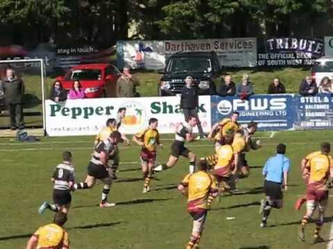 Brixham V Malvern....second Try for Jarryd Harris.