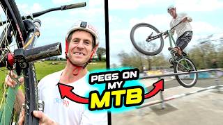 BMX PEGS ON MY MOUNTAIN BIKE - MTBMX IS THE NEXT BIG THING!