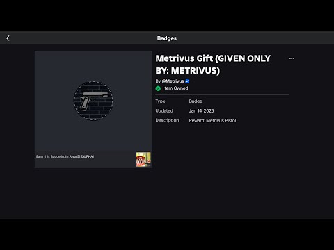 How to get metrivus pistol/MET GIFT 100% real🥶🥶🔥🔥[READ DESC THE LIST TIPS SO YOU CAN'T FORGOT]