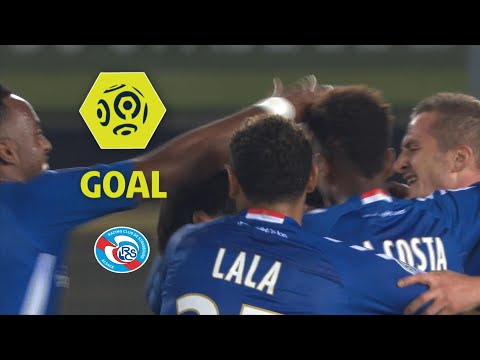 Goal Jean Eudes AHOLOU (31') / RC Strasbourg Alsace - Olympique de Marseille (3-3) / 2017-18