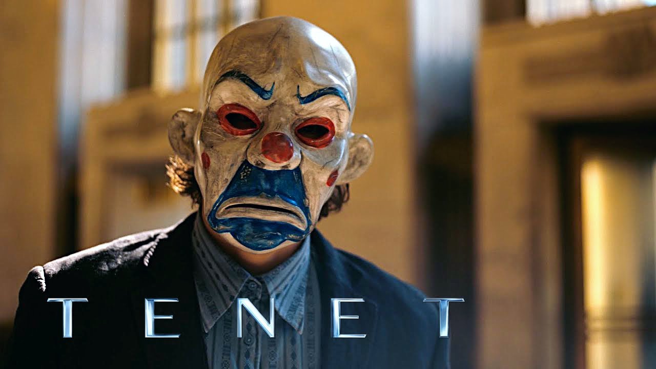 The Dark Knight Opening Scene with TENET music - Rainy Night in Tallinn