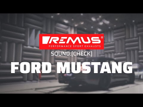 REMUS sport exhaust for the Ford Mustang!