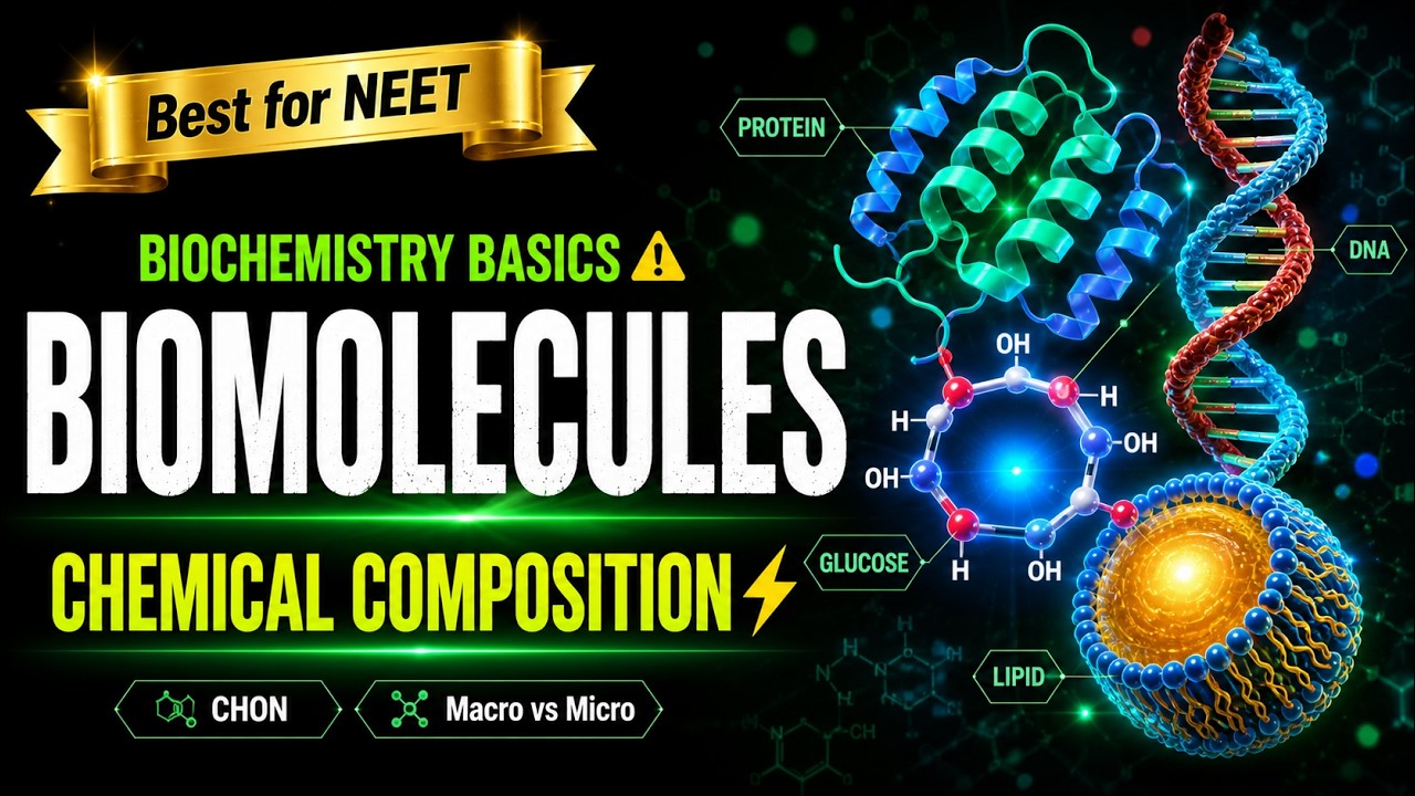 CBSE Class 11 Biology || Chemical Composition of Biomolecules || By Shiksha House