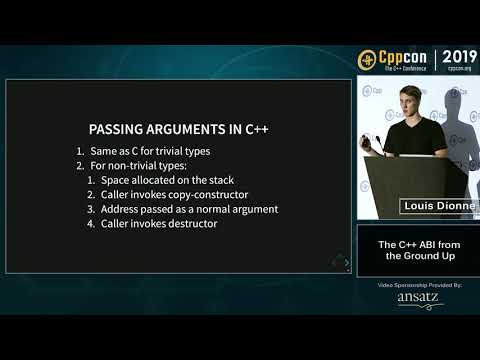 CppCon 2019: Louis Dionne “The C++ ABI From the Ground Up”