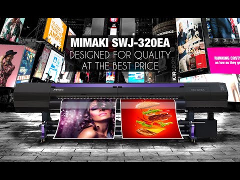 Imprimante solvant très grand format - Gamme Graphique - Mimaki SWJ-320EA - 3,2m de large, haute vitesse, MAPS4 et NRS_4