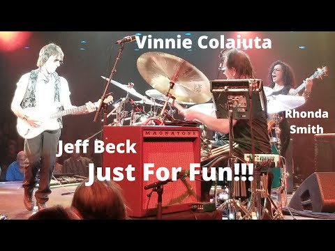 Vinnie Colaiuta Just For Fun Drum Solo w/ Jeff Beck and Rhonda Smith