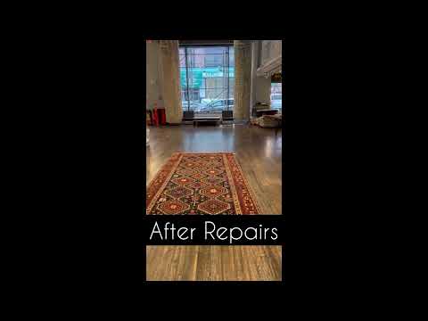 Antique Caucasian Azari Kazak Rushan Rug Repair