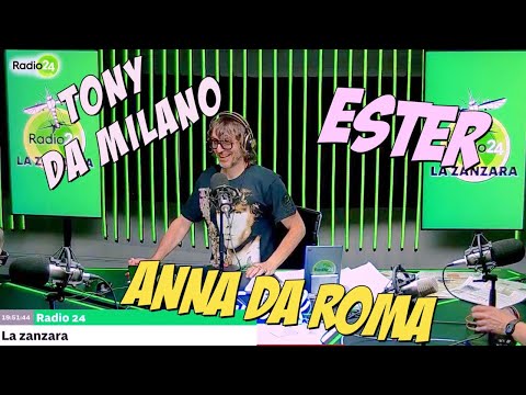 Tony da Milano, Ester e Anna da Roma: il supergruppo - La Zanzara 16.4.2024