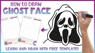 How to Draw Ghost Face - Free Dot to Dot 👻 Connect the Dots Printable